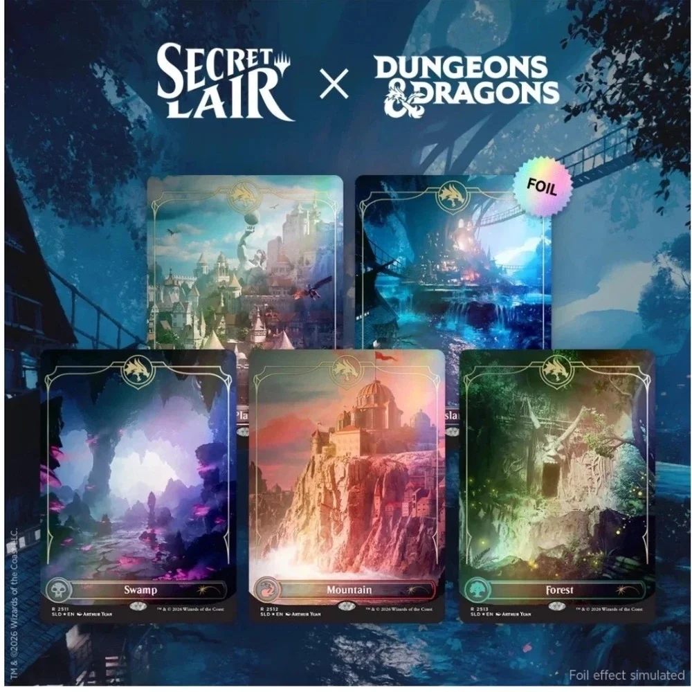 Magic The Gathering Secret Lair x Dungeons Dragons Strahds Descent Foil NEW